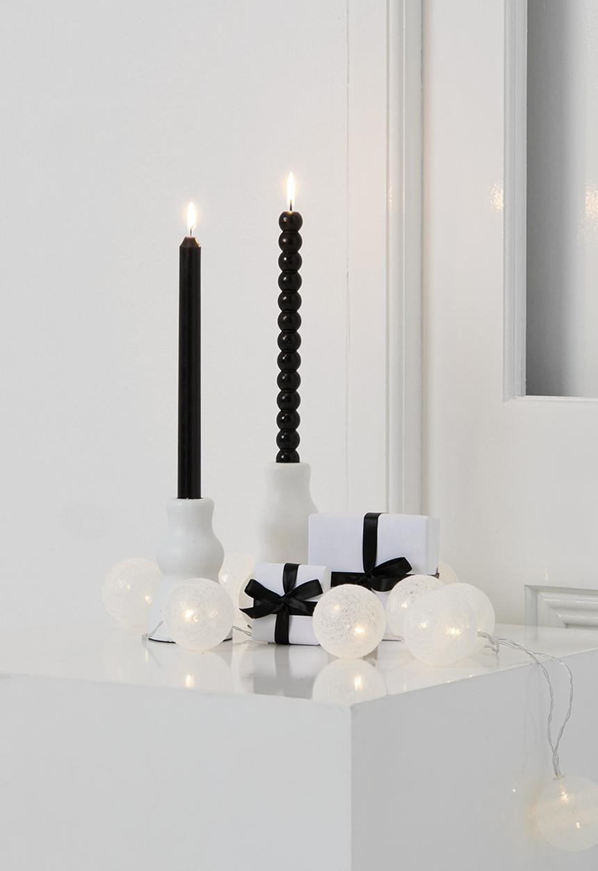 H&S - Led Christmas bauble string lights - white
