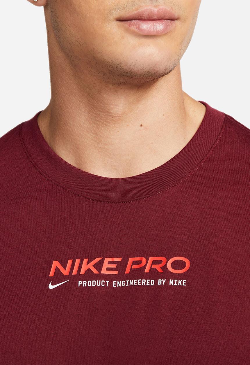 Nike - M nk df tee db nk pro 2 - dark beetroot