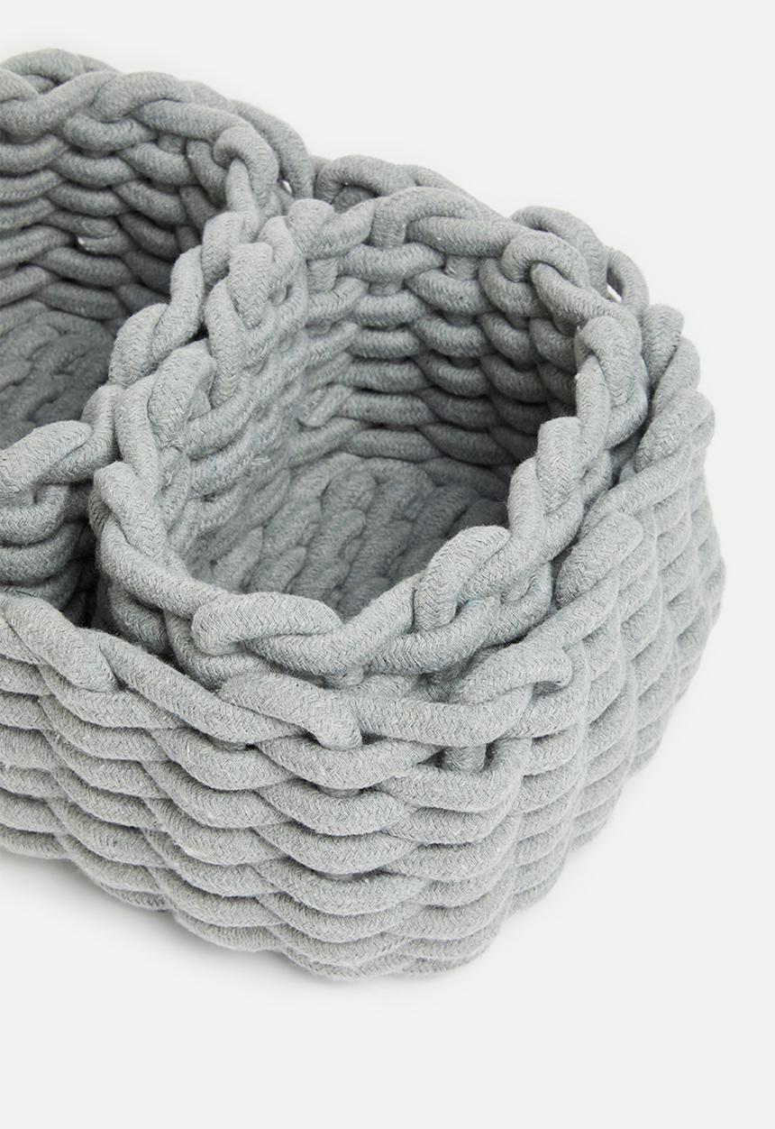 Sixth Floor - Chunky nesting storage - grey