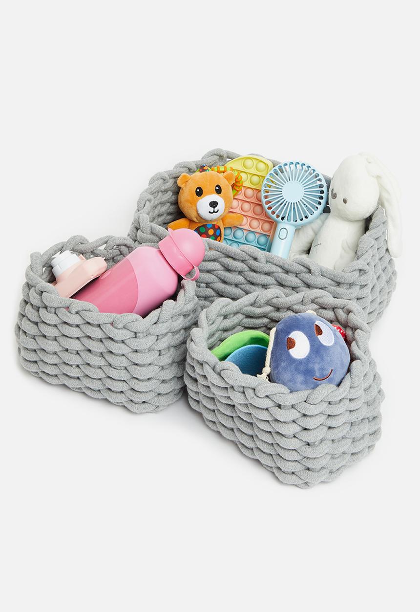 Sixth Floor - Chunky nesting storage - grey