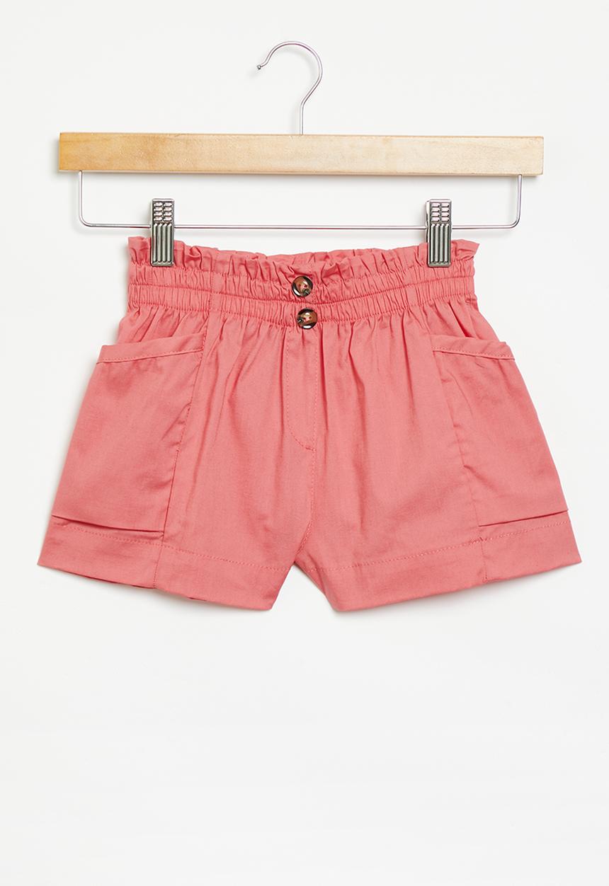 Superbalist - Cotton poplin short - rose