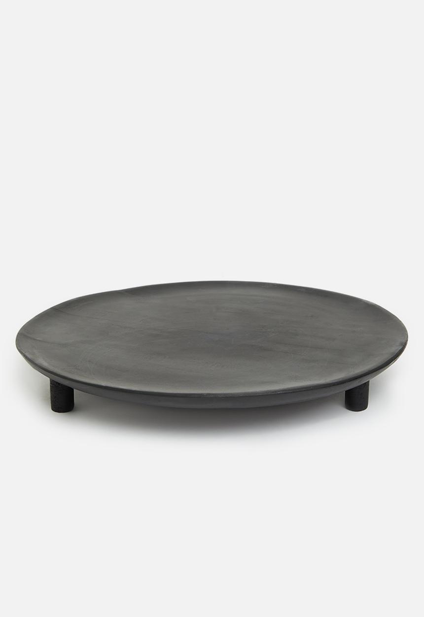 H&S - Lippy mango wood tray - black