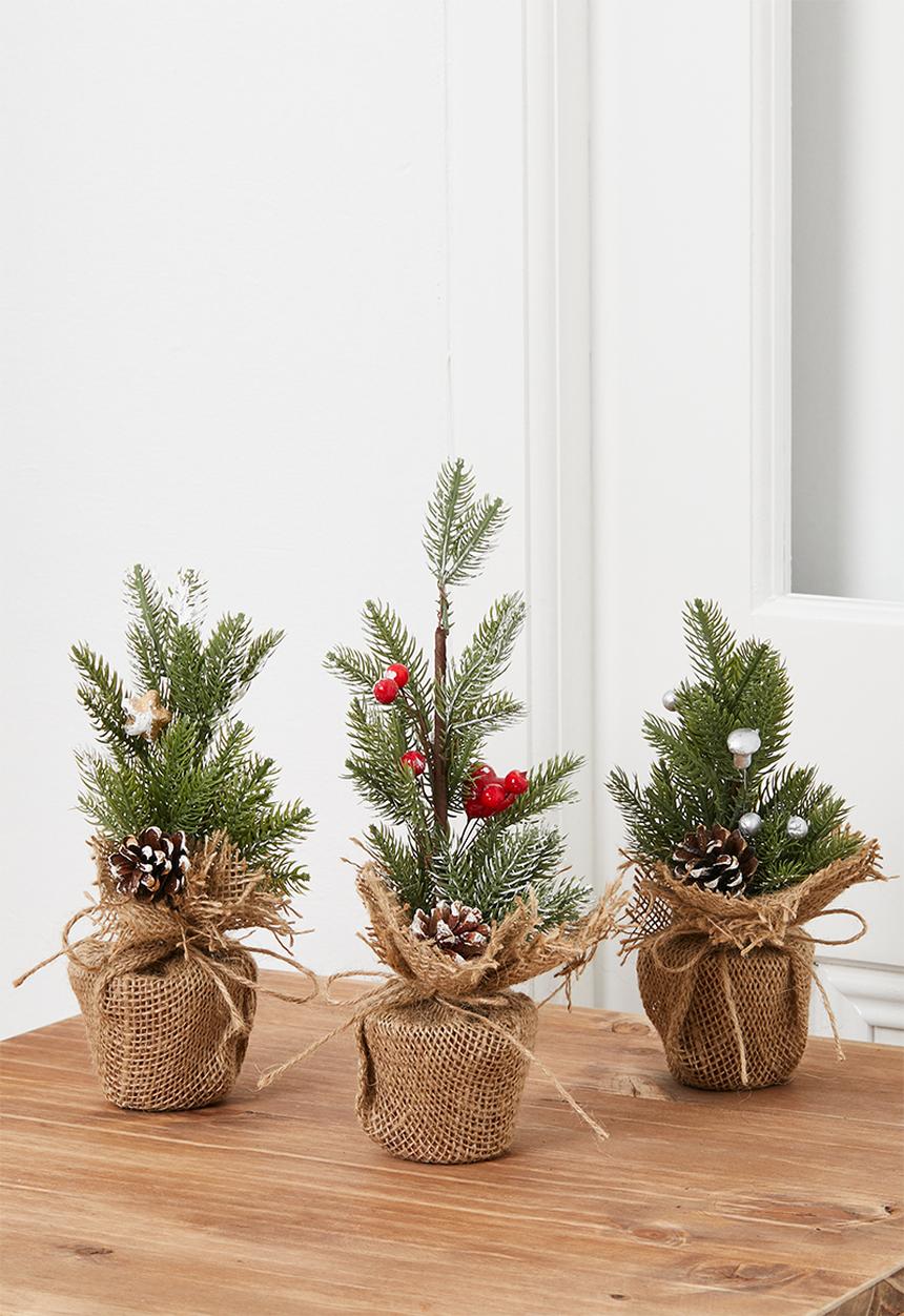 H&S - Mini berry Christmas tree - natural