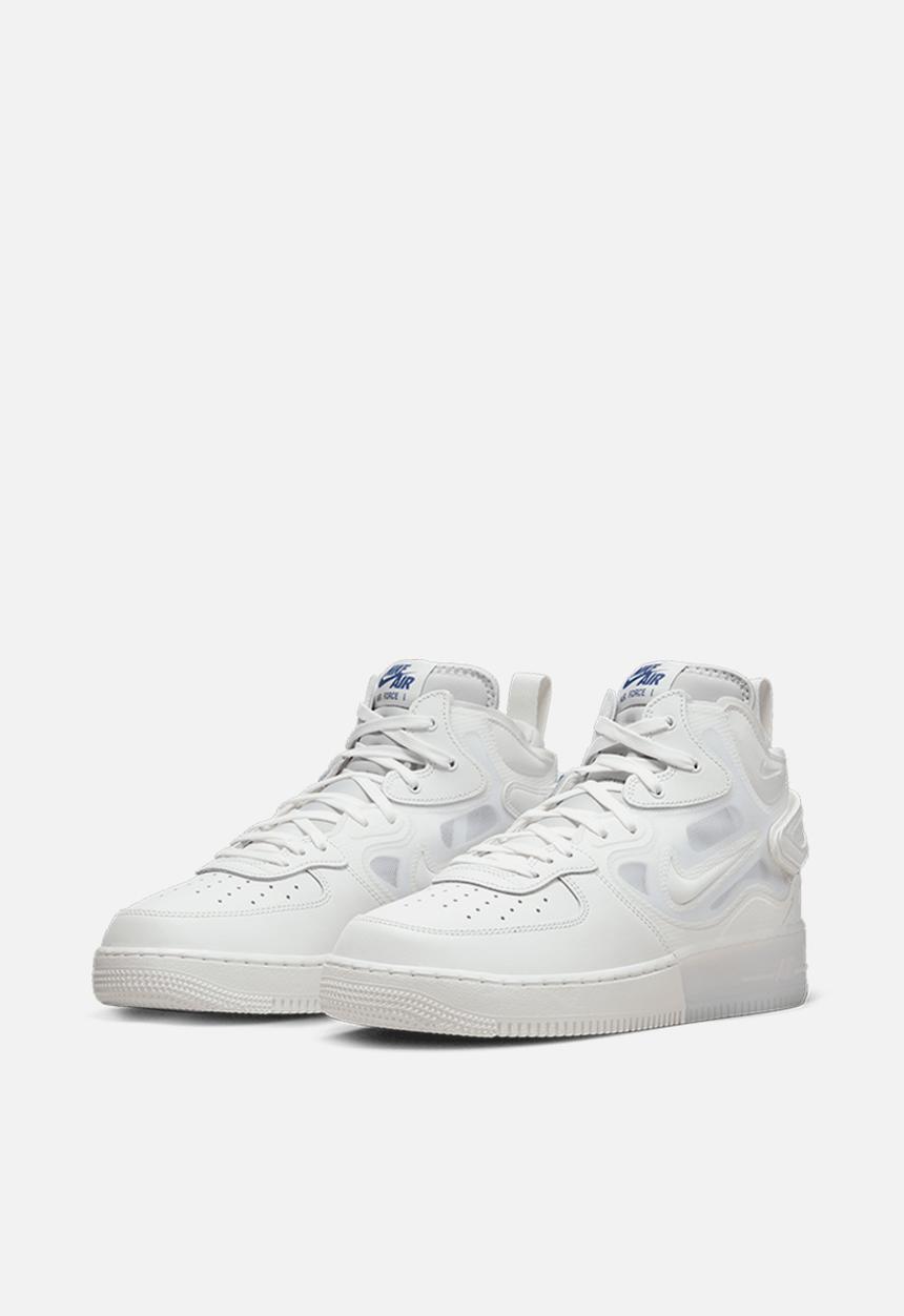 Nike - Air force 1 mid react - summit white/summit white-grey fog