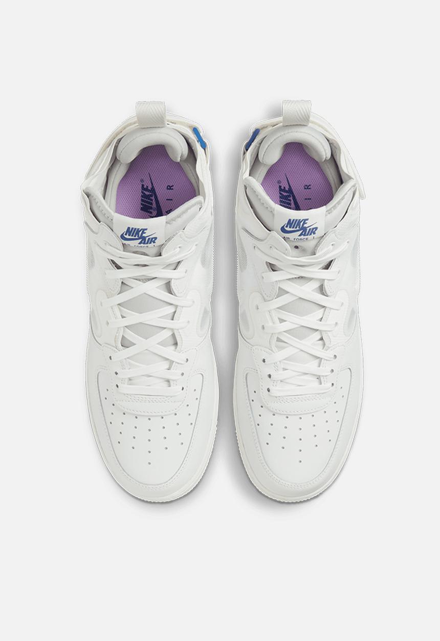 Nike - Air force 1 mid react - summit white/summit white-grey fog