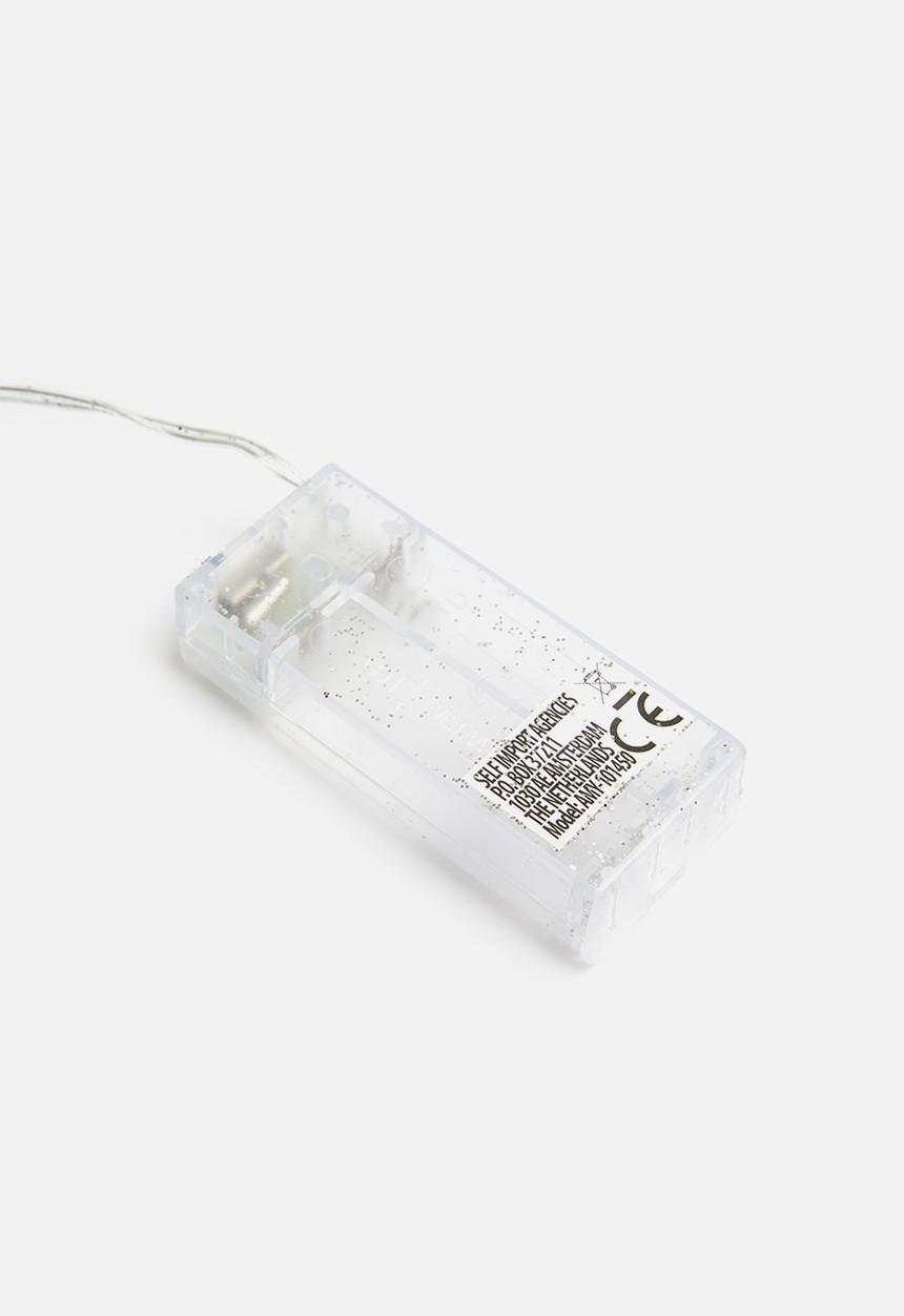 H&S - Mini LED Christmas tree garland - silver