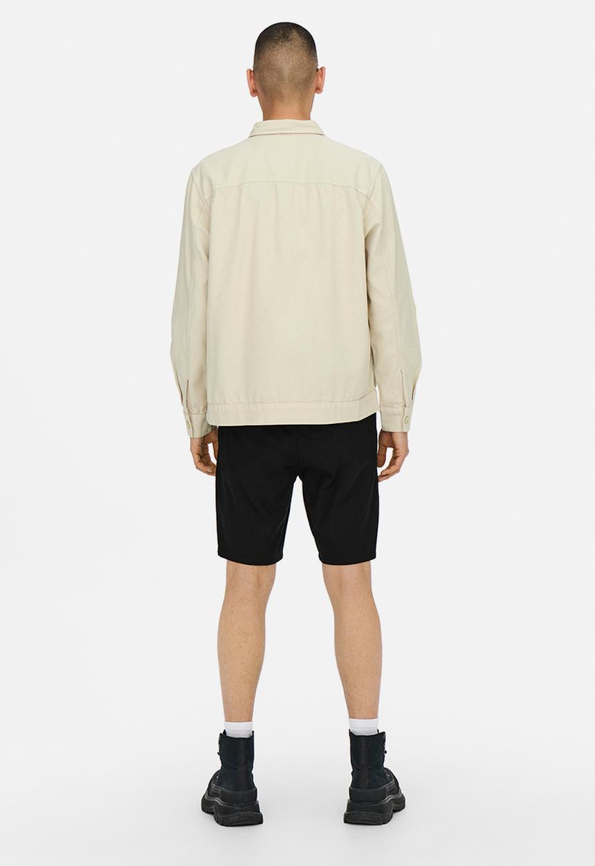 Only & Sons - Onslinus shorts linen  - black