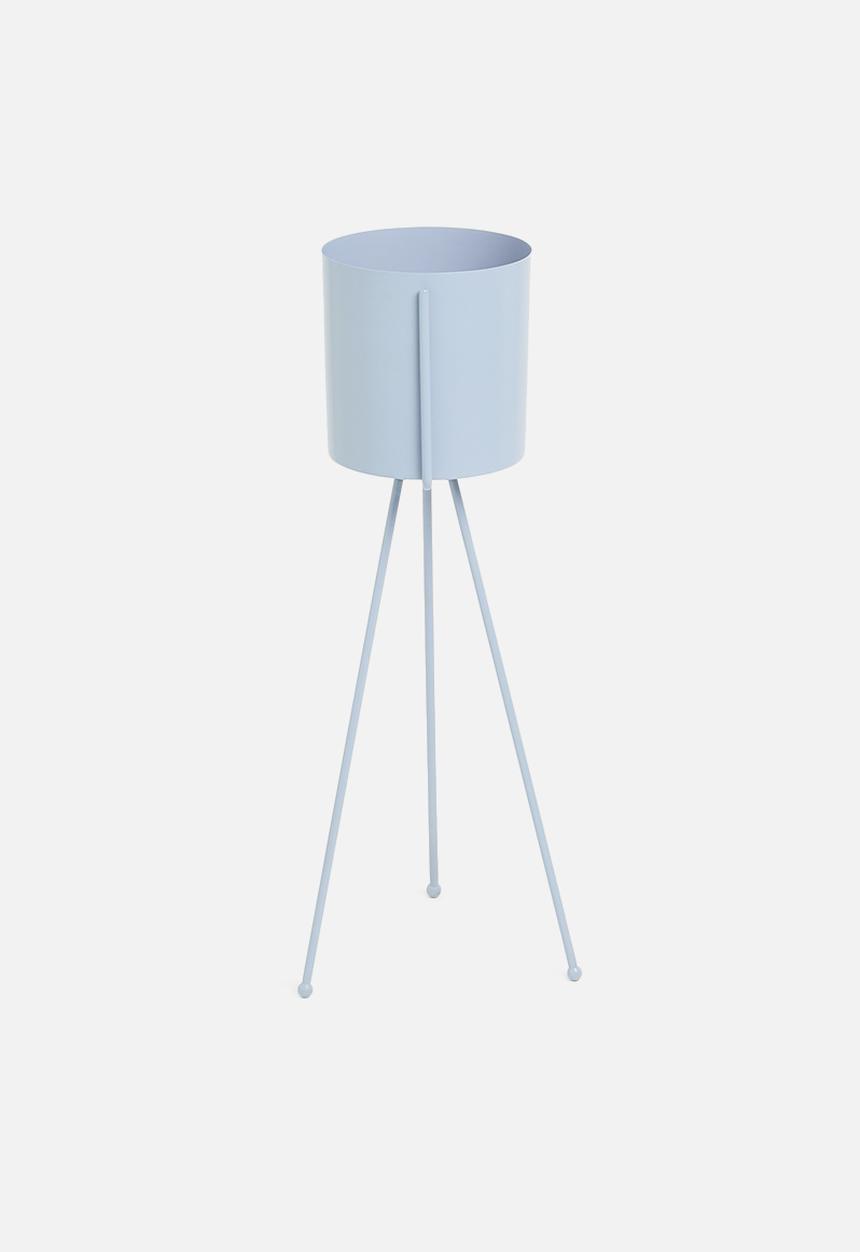 Sixth Floor - Lana planter with stand - soft blue