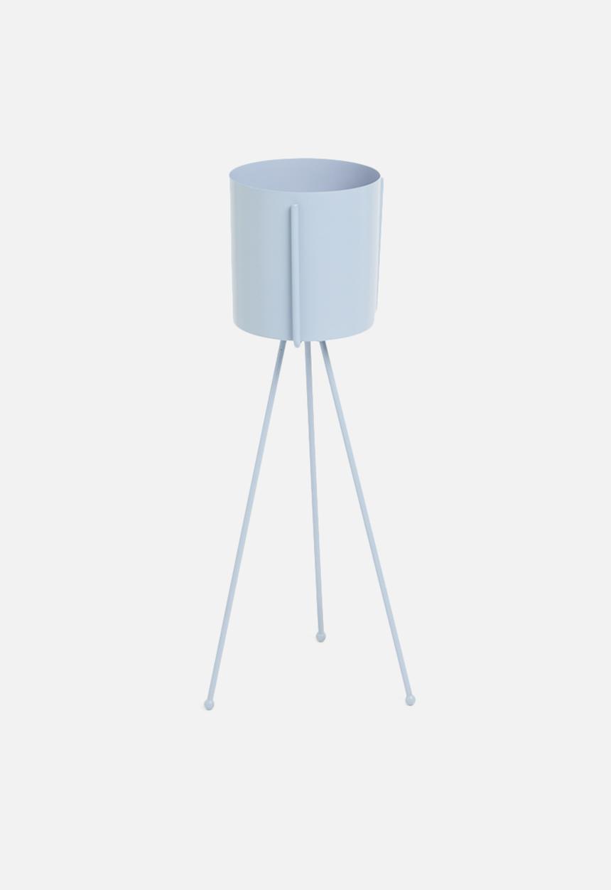 Sixth Floor - Lana planter with stand - soft blue