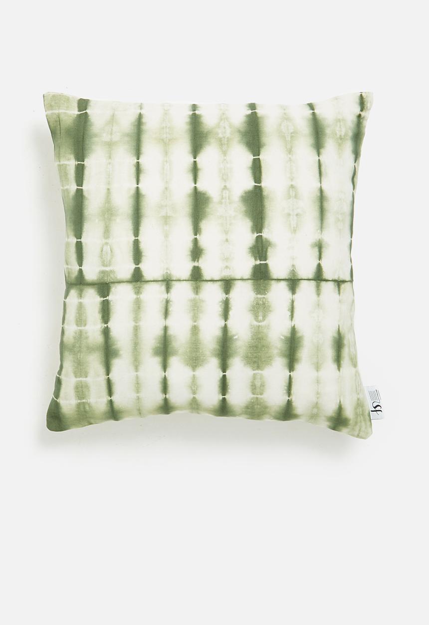 Sixth Floor - Mars cushion cover - green & white