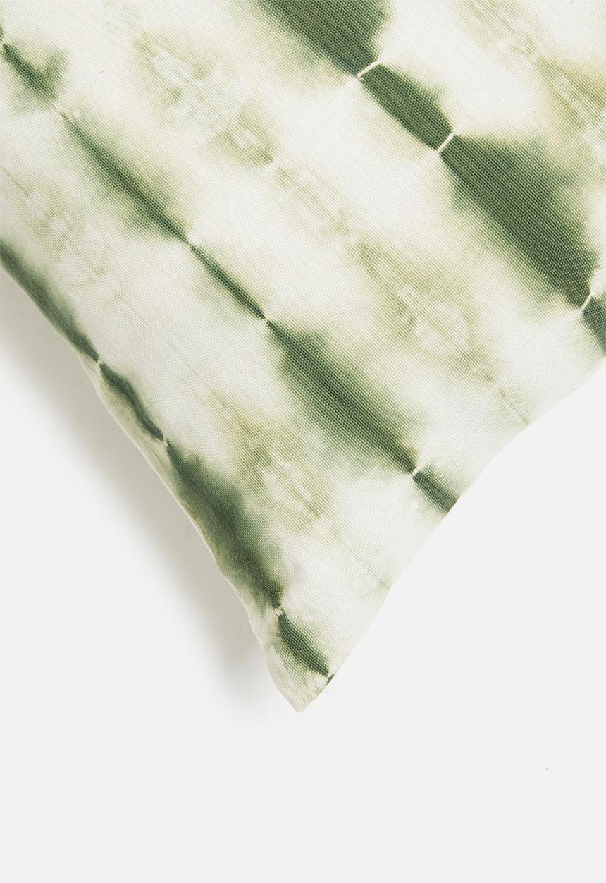 Sixth Floor - Mars cushion cover - green & white