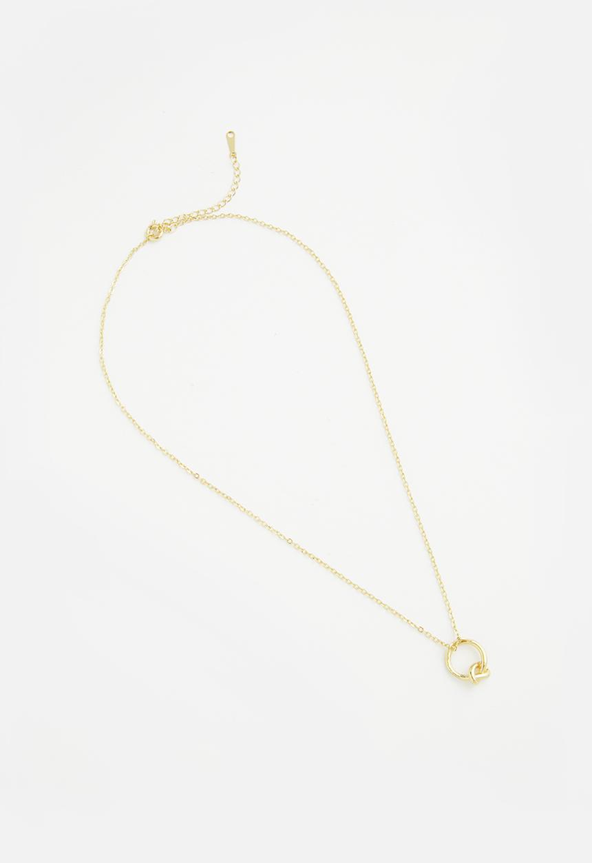 Superbalist - Infinity knot charm necklace - gold