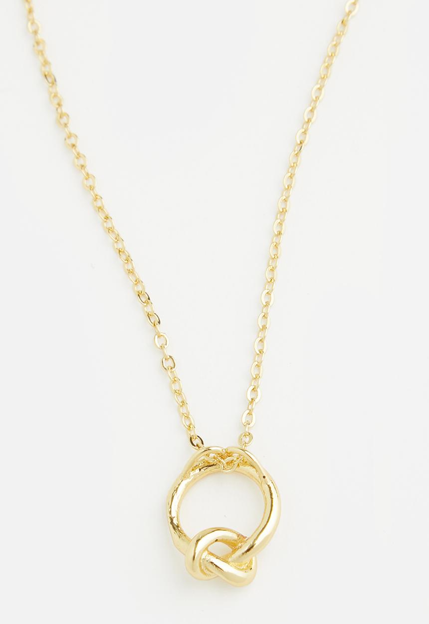 Superbalist - Infinity knot charm necklace - gold