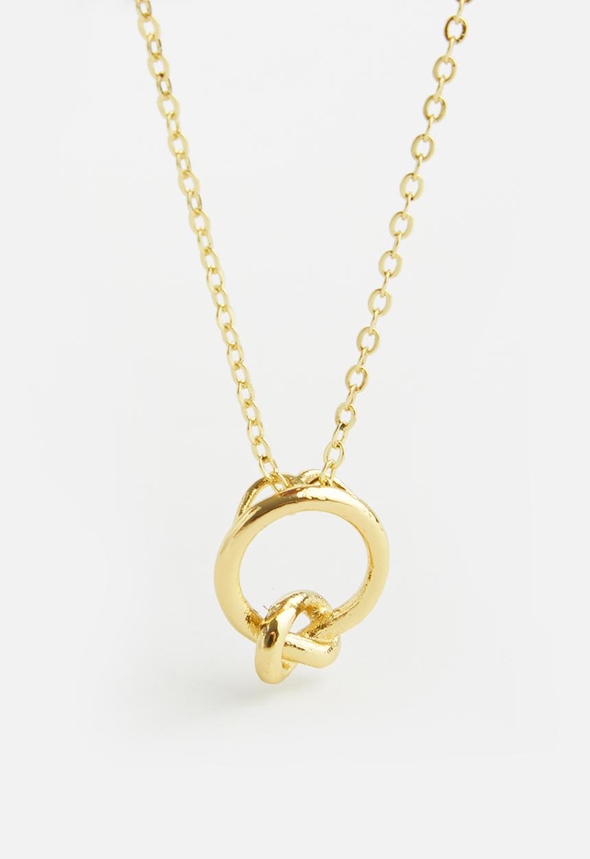 Superbalist - Infinity knot charm necklace - gold