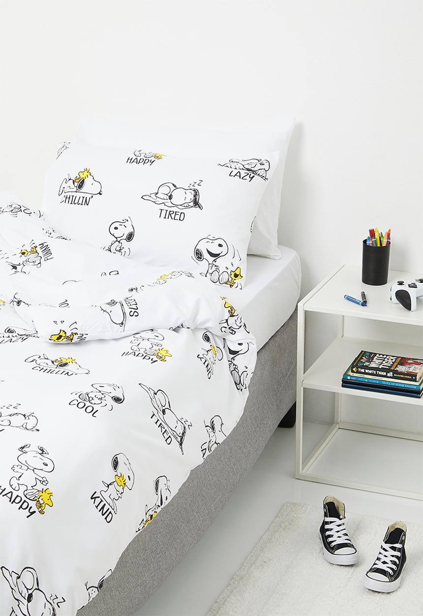Character Group - Snoopy reversible duvet cover set - white & black