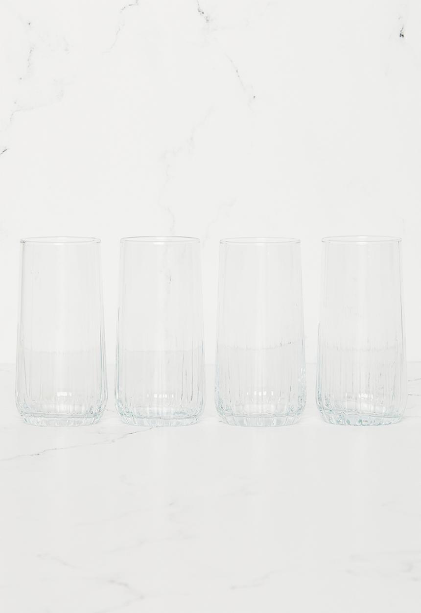 Sixth Floor - Nova hiball 360ml set of 4 -crystal
