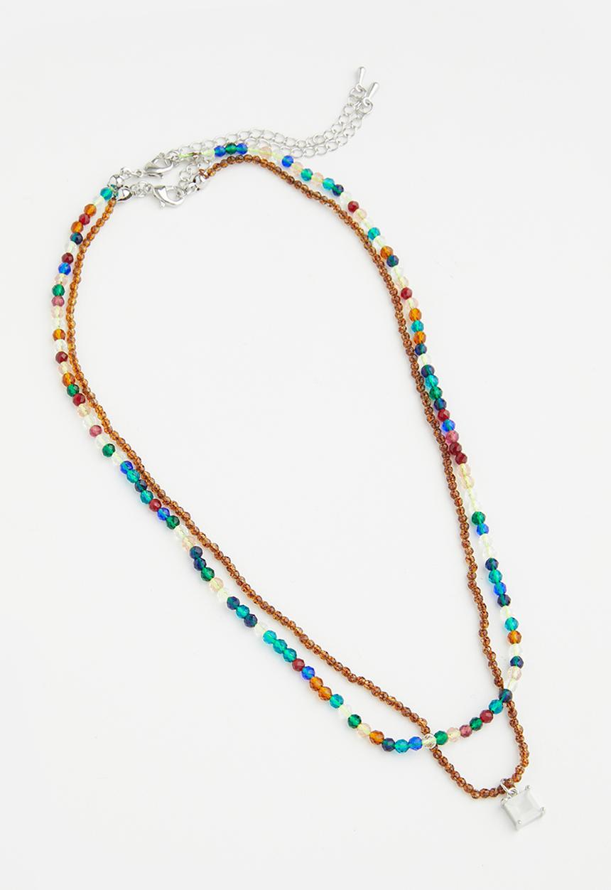 Superbalist - Beaded layered necklace - multi 