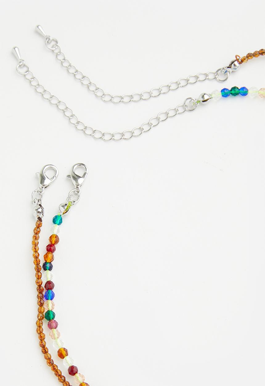 Superbalist - Beaded layered necklace - multi 
