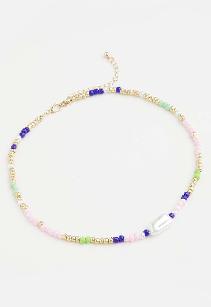 Superbalist - Faux pearl and beaded necklace - multi