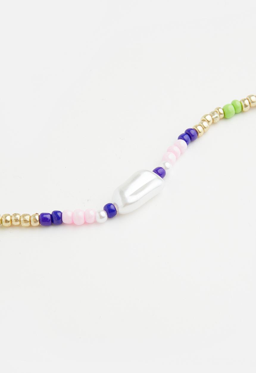 Superbalist - Faux pearl and beaded necklace - multi