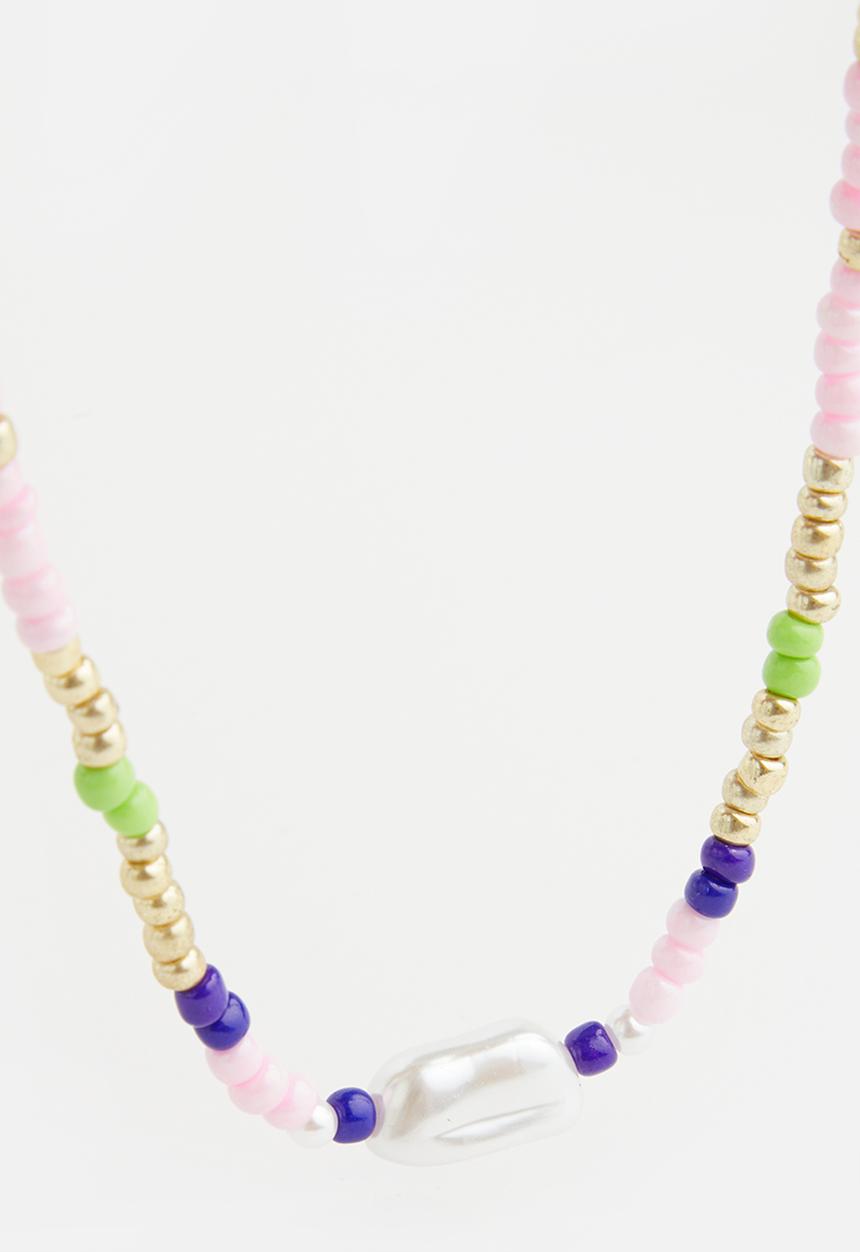 Superbalist - Faux pearl and beaded necklace - multi