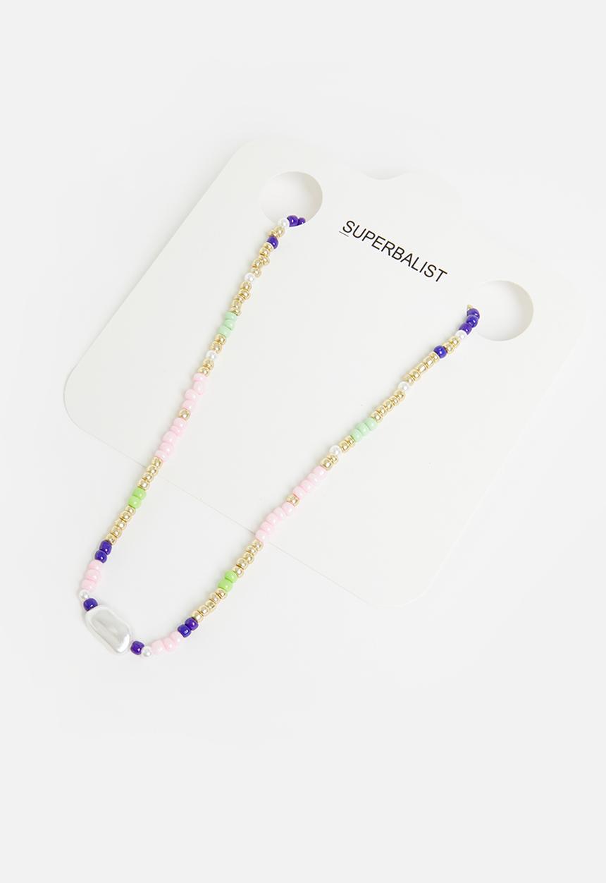 Superbalist - Faux pearl and beaded necklace - multi