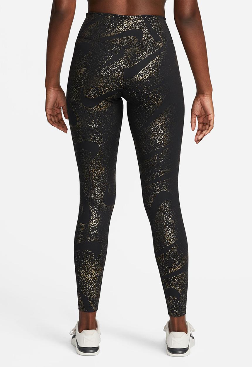 Nike - W nk one df mr tight aop - black/white