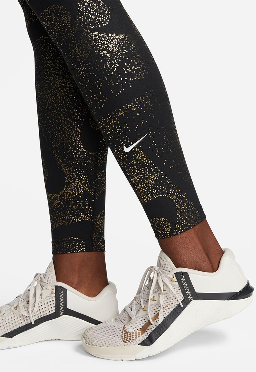 Nike - W nk one df mr tight aop - black/white