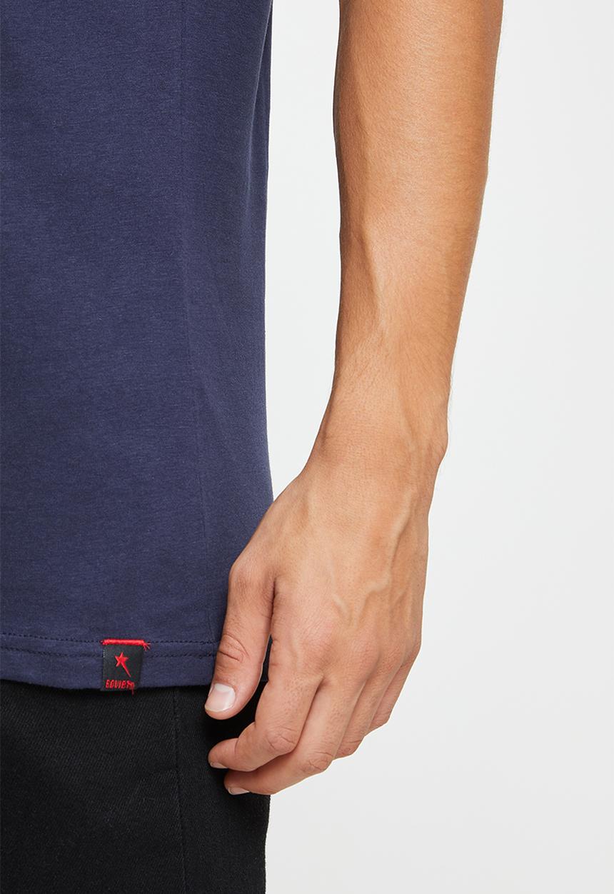 SOVIET - M ernesto short sleeve logo tee - navy