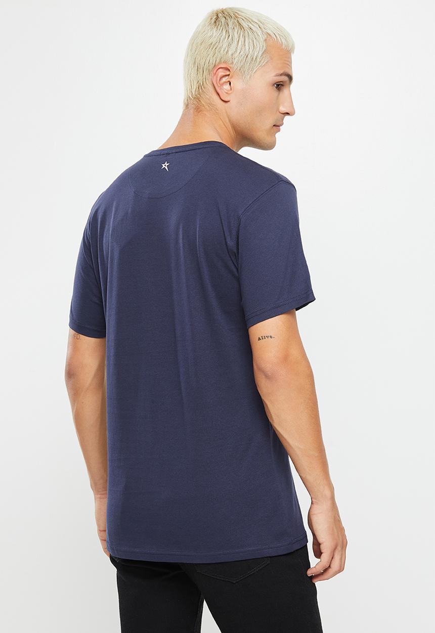 SOVIET - M ernesto short sleeve logo tee - navy
