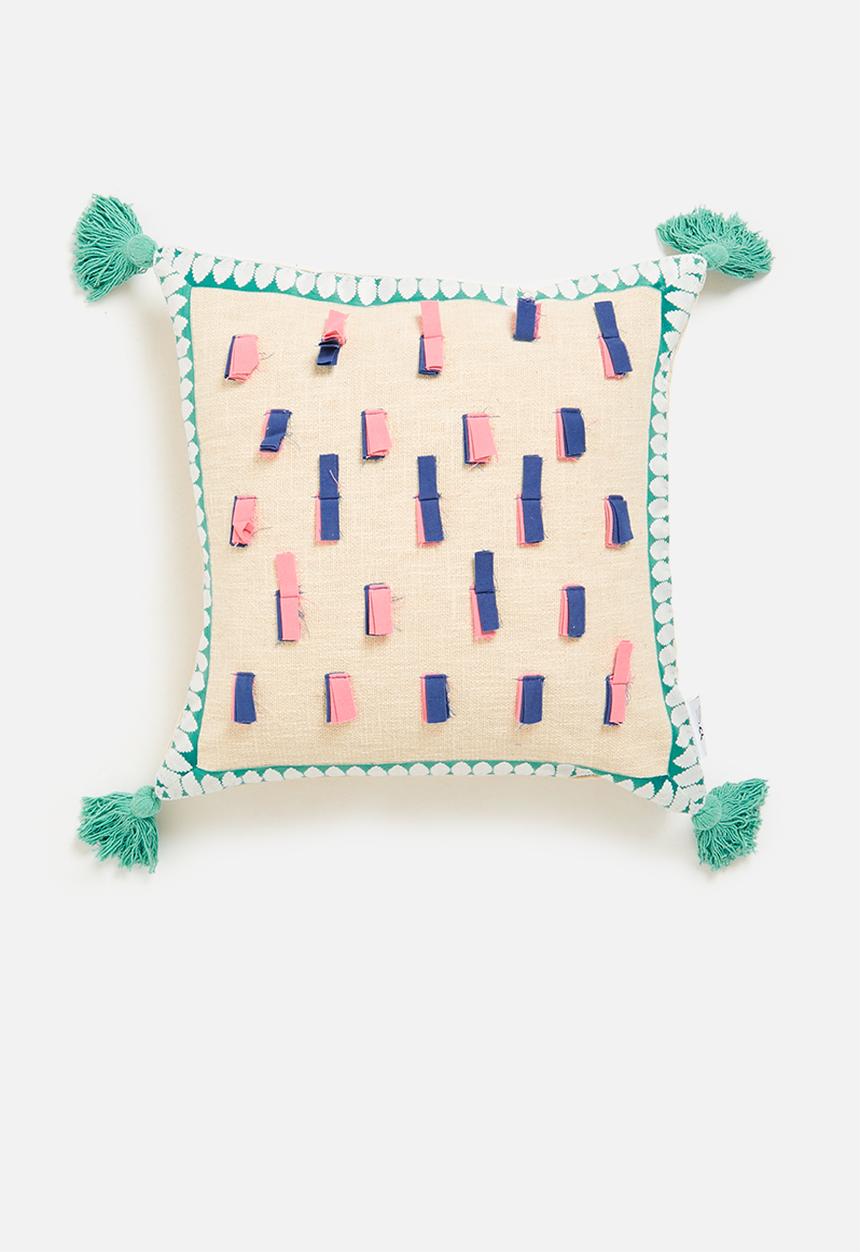 Sixth Floor - Bubblegum drop cushion cover - multi