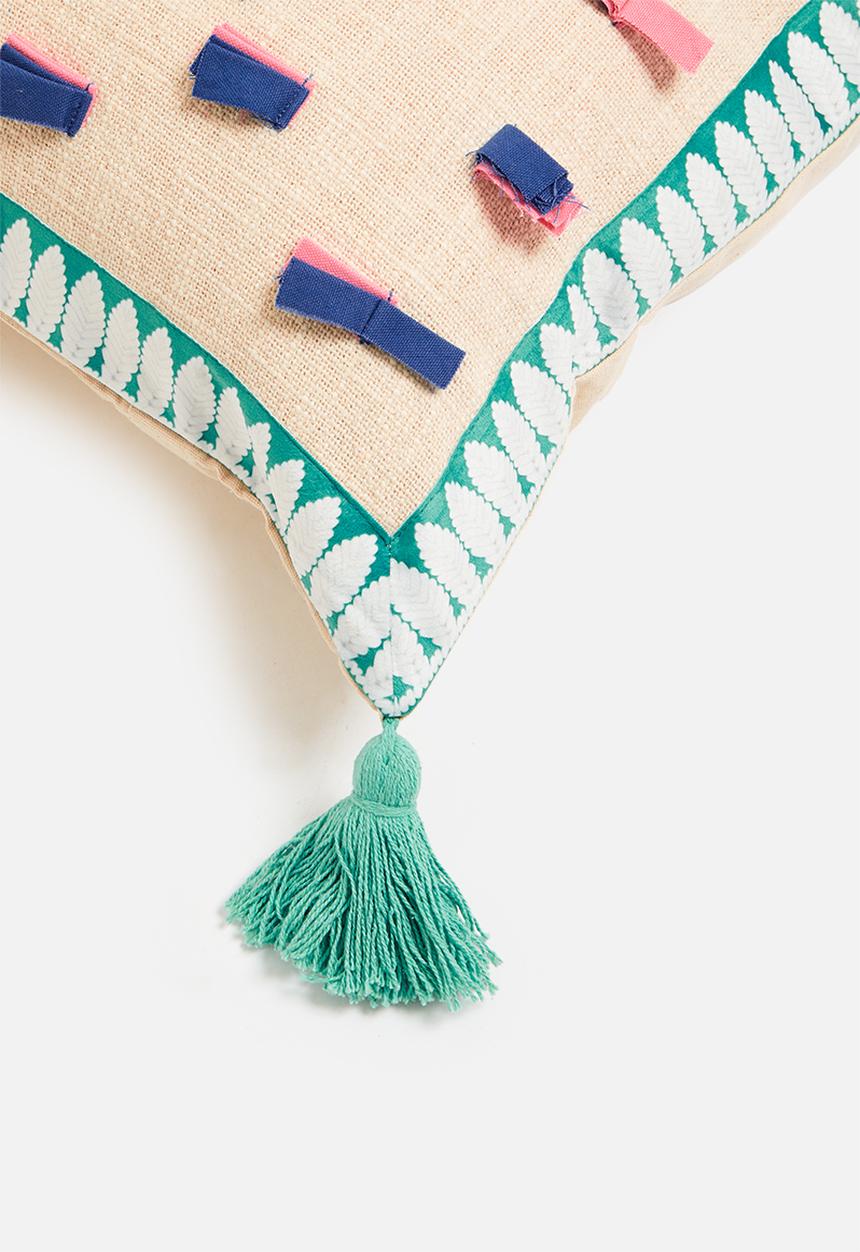 Sixth Floor - Bubblegum drop cushion cover - multi