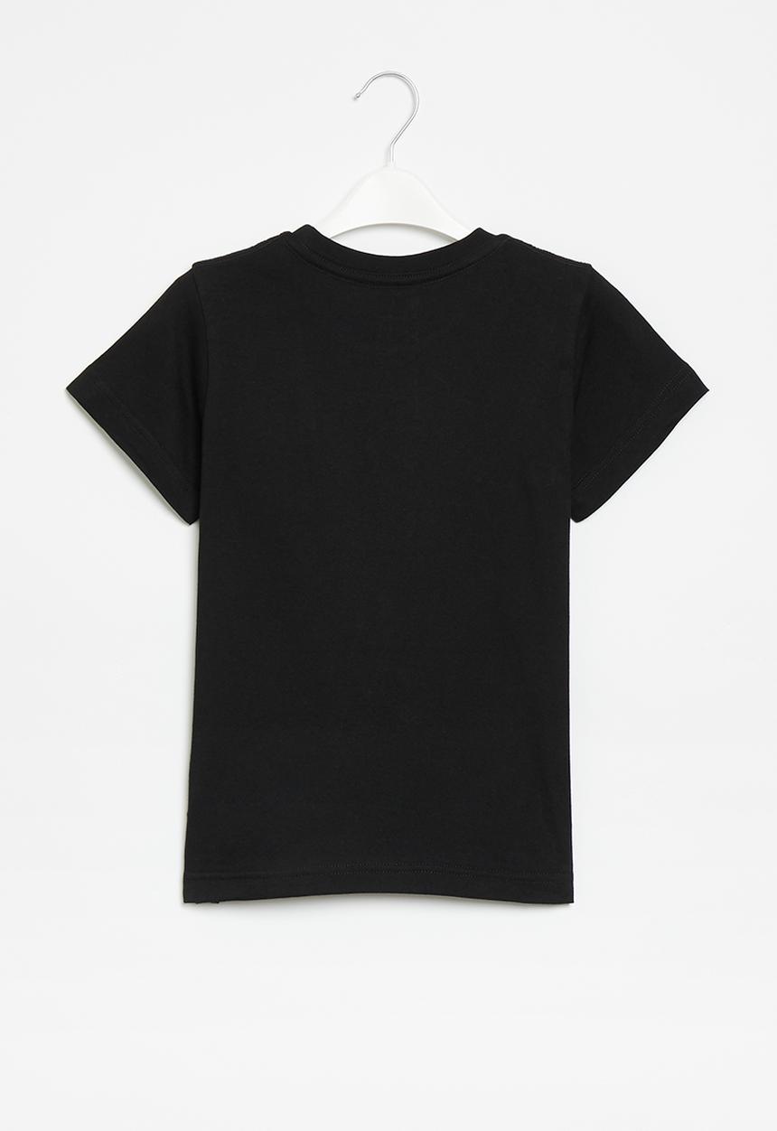 DC - Blue flame short sleeve boy - black