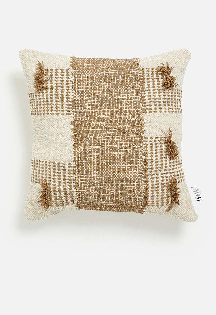 Sixth Floor - Indi cushion cover - brown & natural