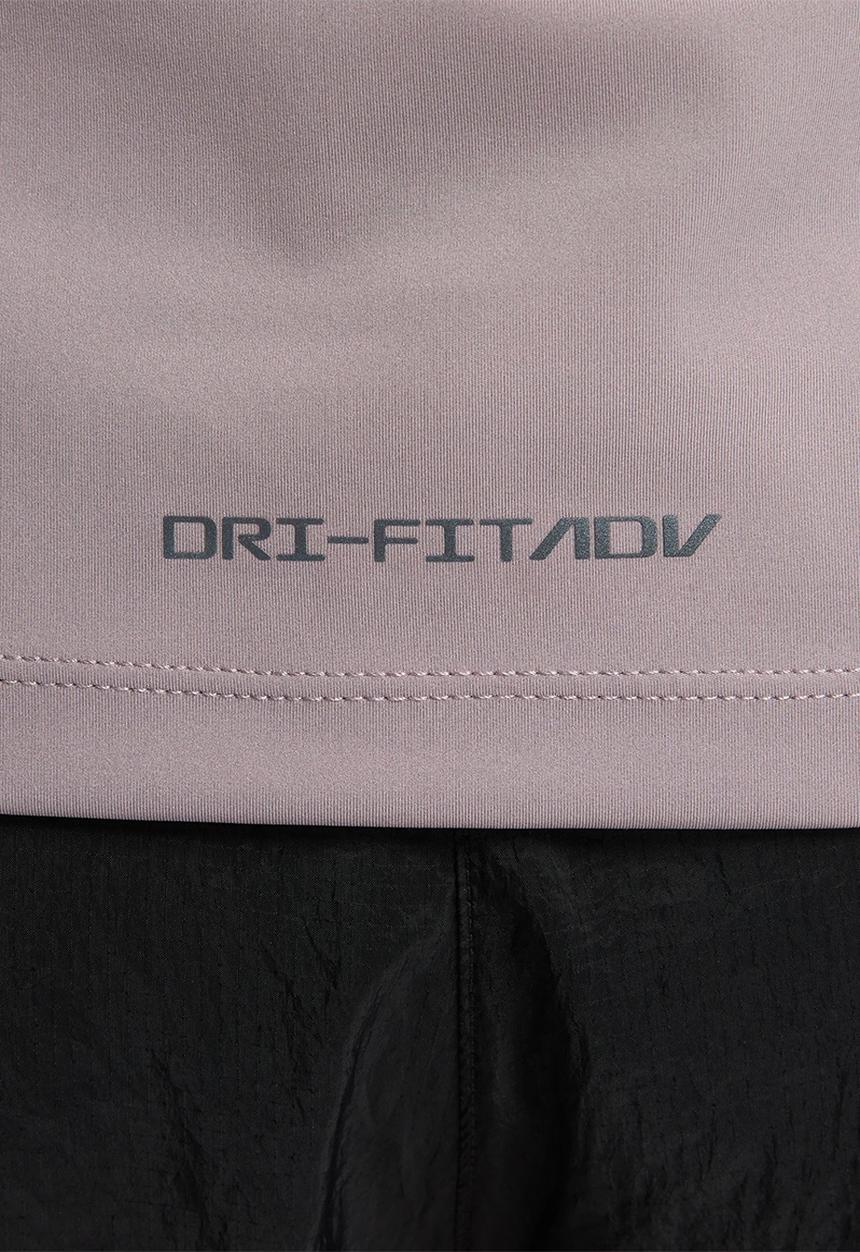 Nike - W nk dfadv run dvn ss top - purple smoke/black