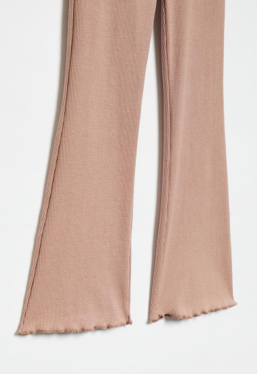 Superbalist - Flare rib legging - dusty mauve