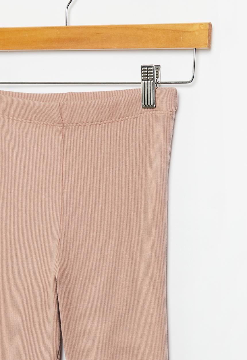 Superbalist - Flare rib legging - dusty mauve