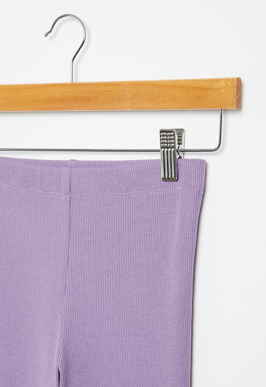 Superbalist - Flare rib legging - lavender