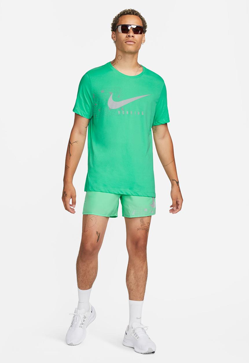 Nike - M df tee run div dfc short sleeves - light menta