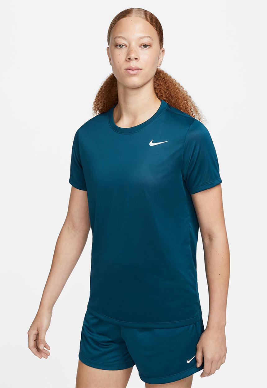 Nike - W nk df tee rlgd lbr - valerian blue/white