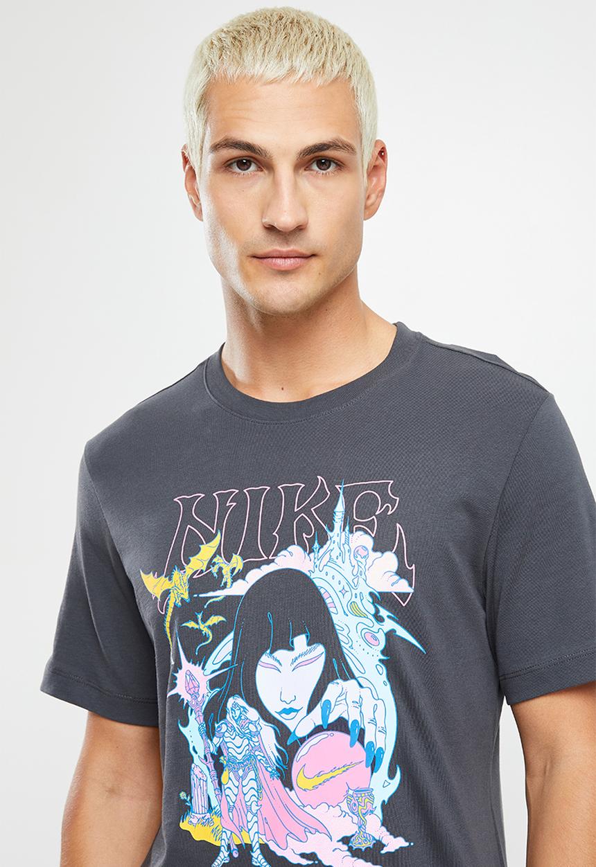 Nike - M nike sports wear tee fantasy graphic - anthracite