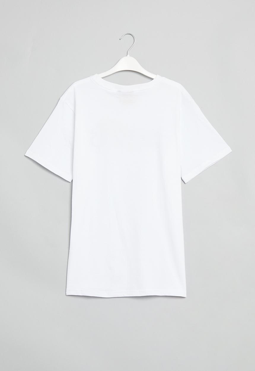 Holmes Bro's - Lazy cat short sleeve tee - white