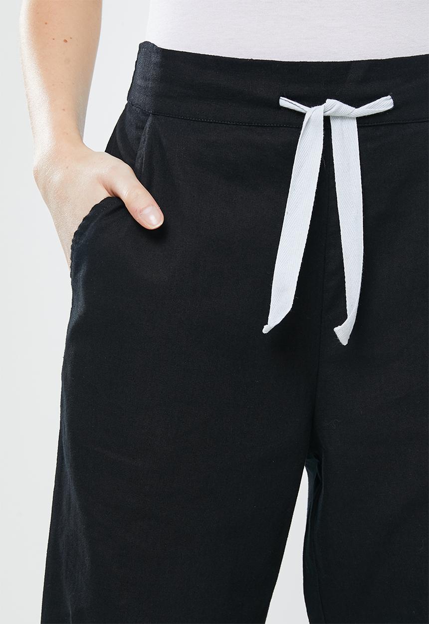 Silent Theory - Tropical pant - black