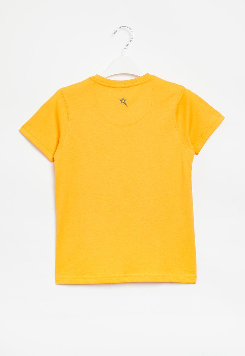 SOVIET - B maxson boys short sleeve logo tee - canary yellow