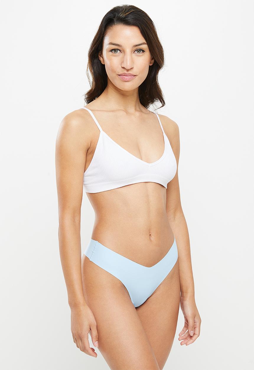 Cotton On - The invisible g string brief 3 pack - clear sky/ frappe/daisy fields