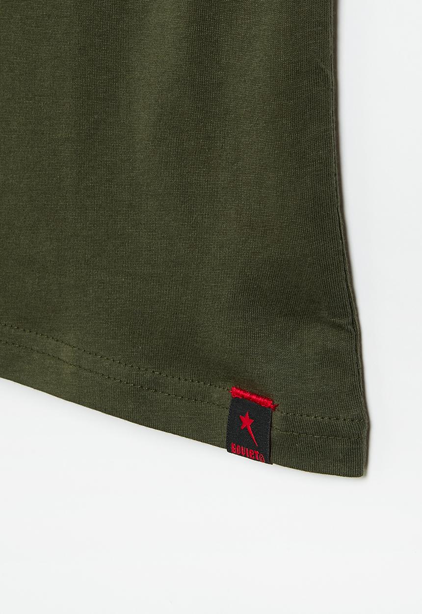 SOVIET - B maceo boys short logo tee - olive