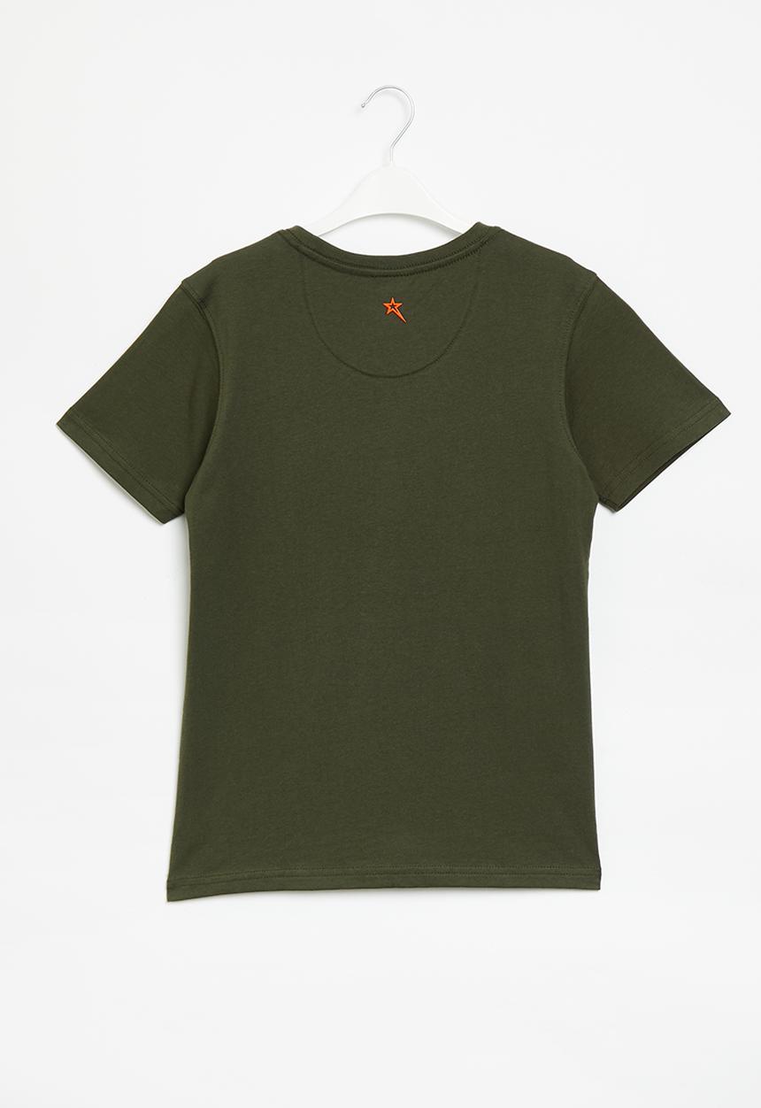 SOVIET - B maceo boys short logo tee - olive