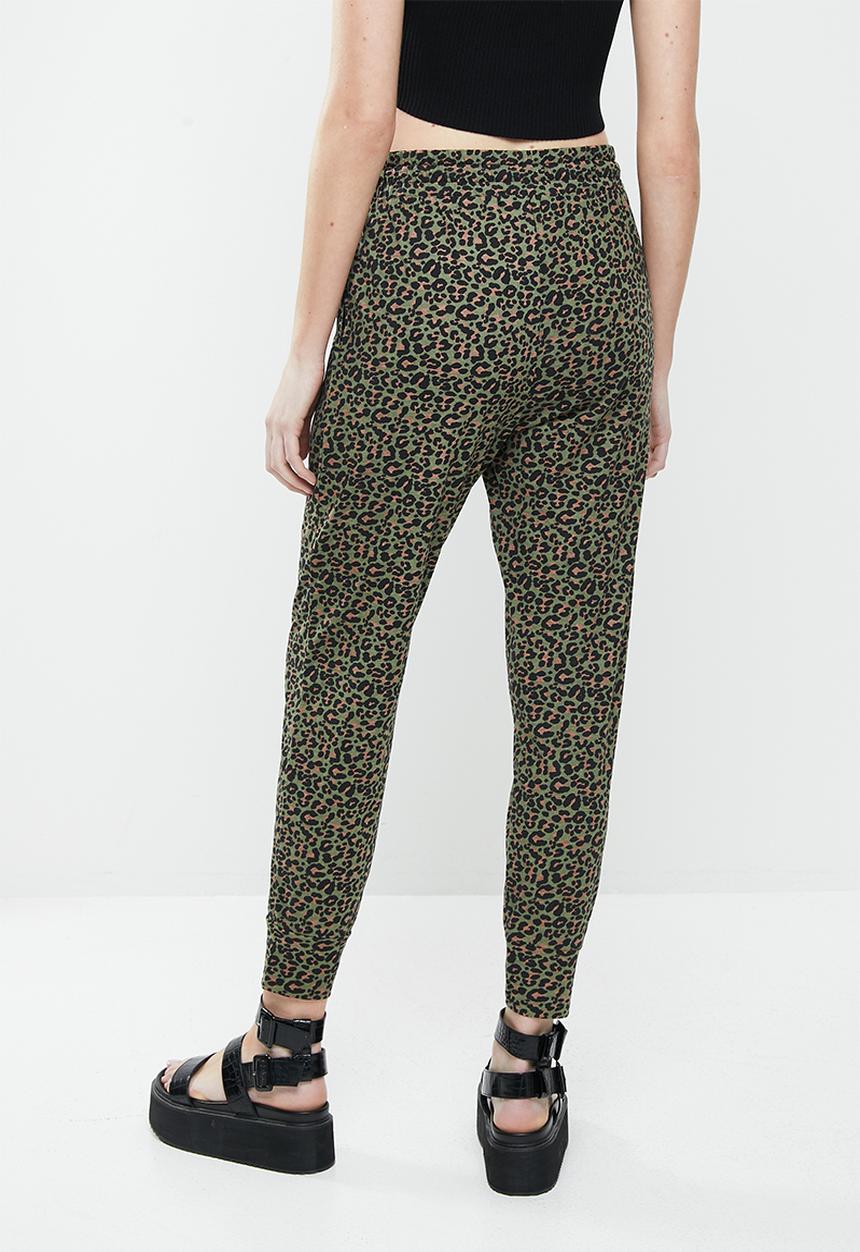 Silent Theory - Tia leopard pant - khaki
