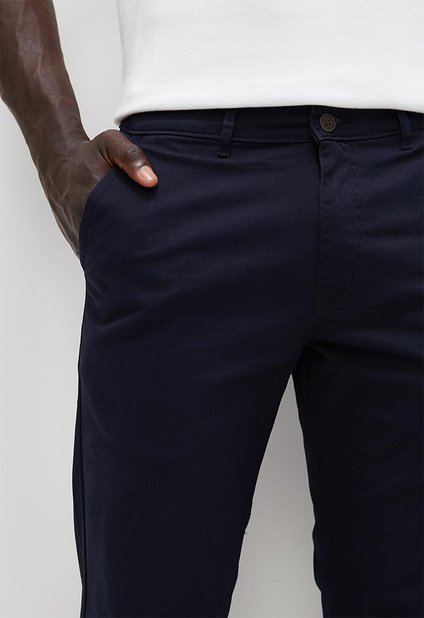 Lark & Crosse - Regular chino pant - navy