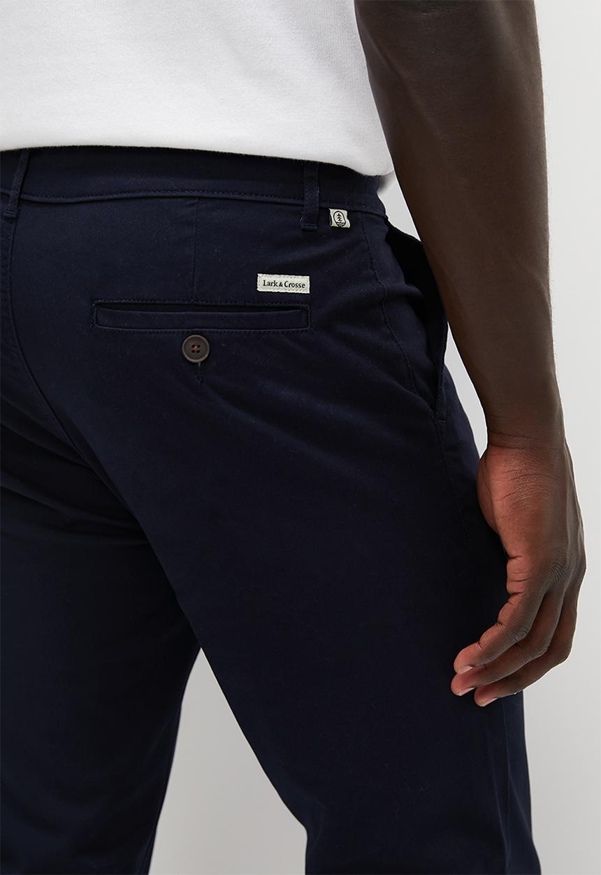 Lark & Crosse - Regular chino pant - navy